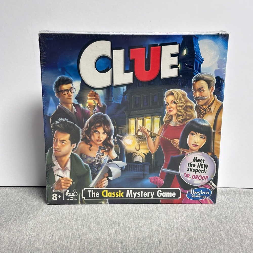 Hasbro gaming Clue Classic Board Game Model A5826 Solve Mansion Murder Mystery